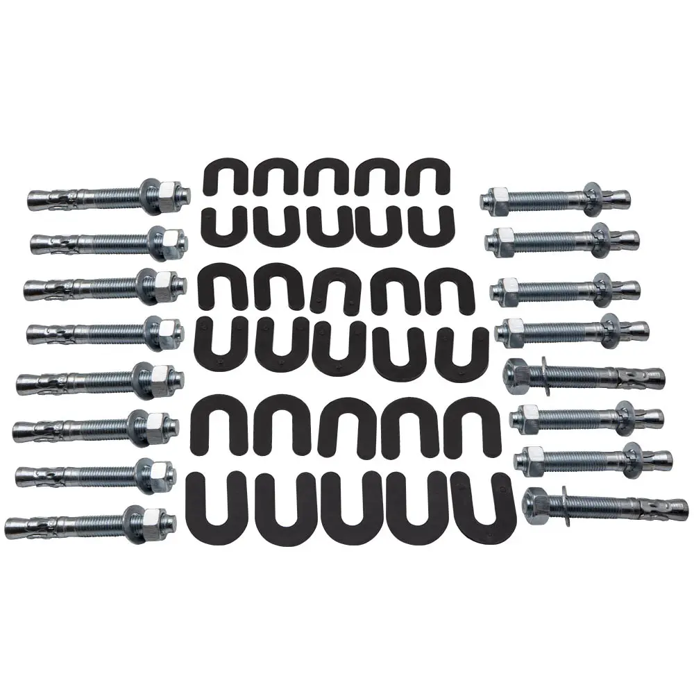 Lift Installation install Kit 16 Wedge Anchor Bolts 30 pack shims w/ Warranty