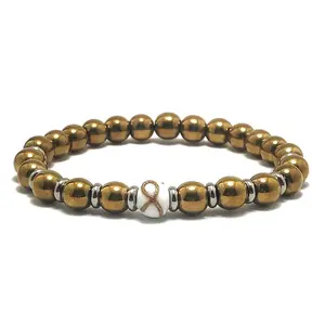 Limited Edition Childhood Cancer Awareness Unisex Mens and Womens Stretchy Bracelet