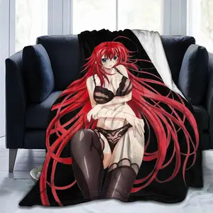 Anime High School DxD Throw Blanket Rias Gremory Blanket Bedroom air Conditioning Blanket