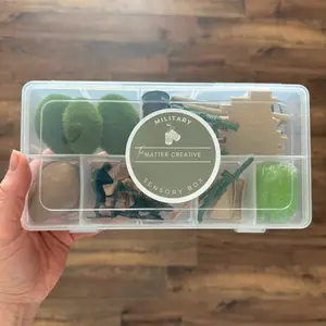 Military Themed Sensory Box! Screen Free Fun | Toddler & Children’s Activities | Montessori Toys | Pretend Play | Sensory Toys | Unique Textures Play | ADHD Toys