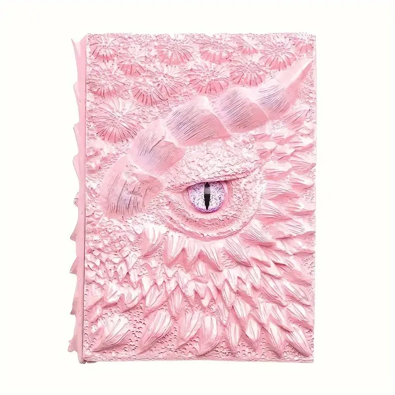 Dragon Journal Dragon Enthusiasts 3D Embossed Journal- Handcrafted Resin Dragon Eye Design, Unruled Blank Pages for Dnd Adventures, 240 Pages, Perfect for Travel & Creativity, 1050g