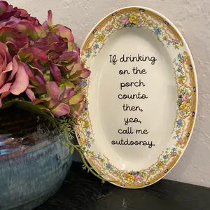 “Call me outdoorsy” plate