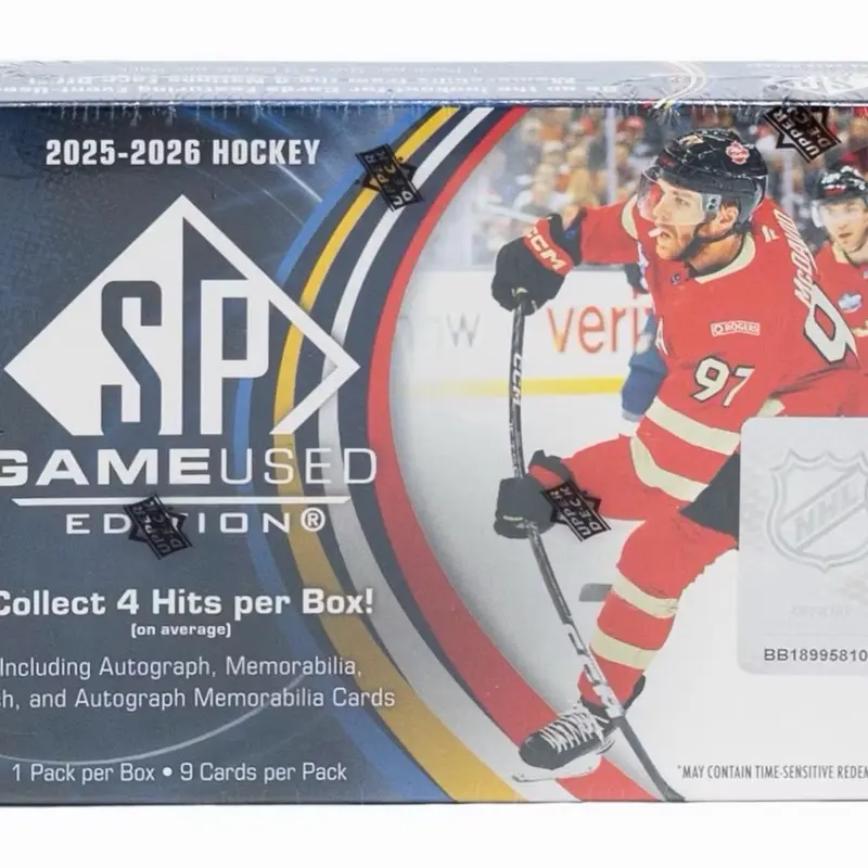 2025/26 Upper Deck SP Game Used Hockey Hobby Box