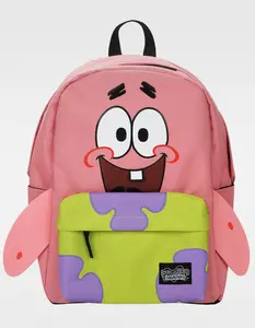 BIOWORLD SpongeBob SquarePants Patrick 17" Backpack, Pink Combo