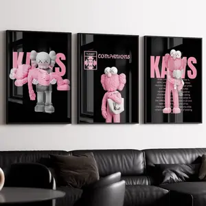 Black and Pink HypeBeast Poster Set of 3, Motivational Wall Art, , Urban LifeStyle , Motivation Prints, HypeBeast Wall Art #599