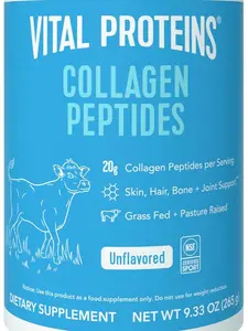 Collagen Peptides Powder, Promotes Hair, Nail, Skin, Bone and Joint Health, Zero Sugar, Unflavored 9.33 OZ