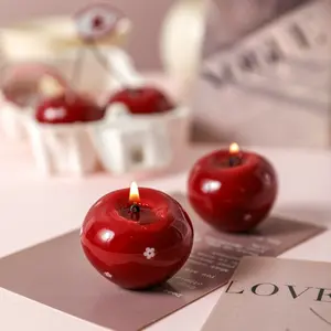 New limited-edition handmade natural soy wax cherry candles — perfect for birthday parties, Ramadan, Mother’s Day, New Year, and Christmas gifts as keepsakes