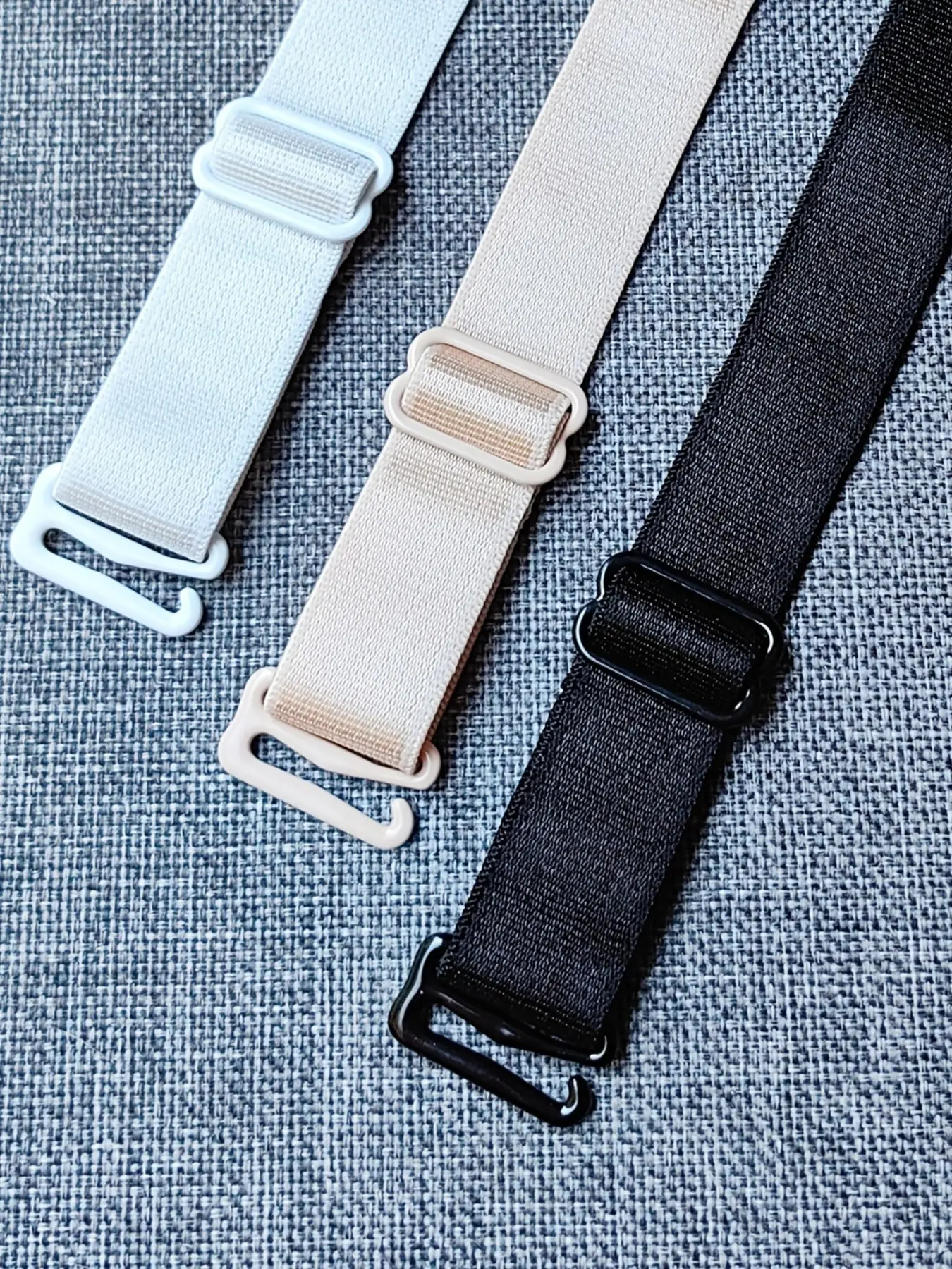 Adjustable Customized Fit Bra Strap Set, 42cm Long Anti-Slip Fabric Straps, Elastic Replacement Straps, All Seasons Wear, 2 Pieces Pack, Accessories