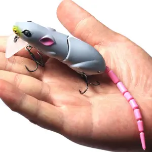 7 Deadly Rat  Fishing Lures in One Pack! Bass, Snakehead & Top mouth Culter Can't Resist This Lifelike Swimmer. Stock Up & Save.