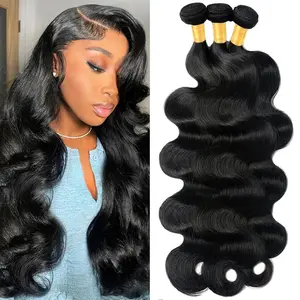 VIPbeauty Body Wave 12A Grade Brazilian Virgin 100% Human Hair Budget Friendly Quick Weave Sew in/Glue in Viral Hair Bundles
