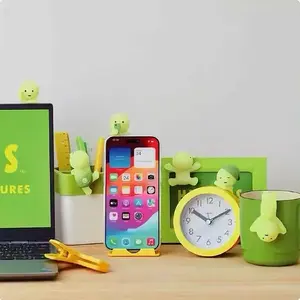 Dynamic series mysterious cute luminous green doll action figure cartoon desktop blind box surprise gift car dashboard and mobile phone screen decoration cute car accessories PVC Action Figures