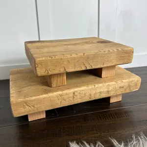 Rustic Wooden Pedestal