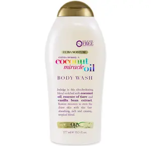 OGX Extra Creamy + Coconut Miracle Oil Ultra Moisture Body Wash, 19.5 Fl Oz