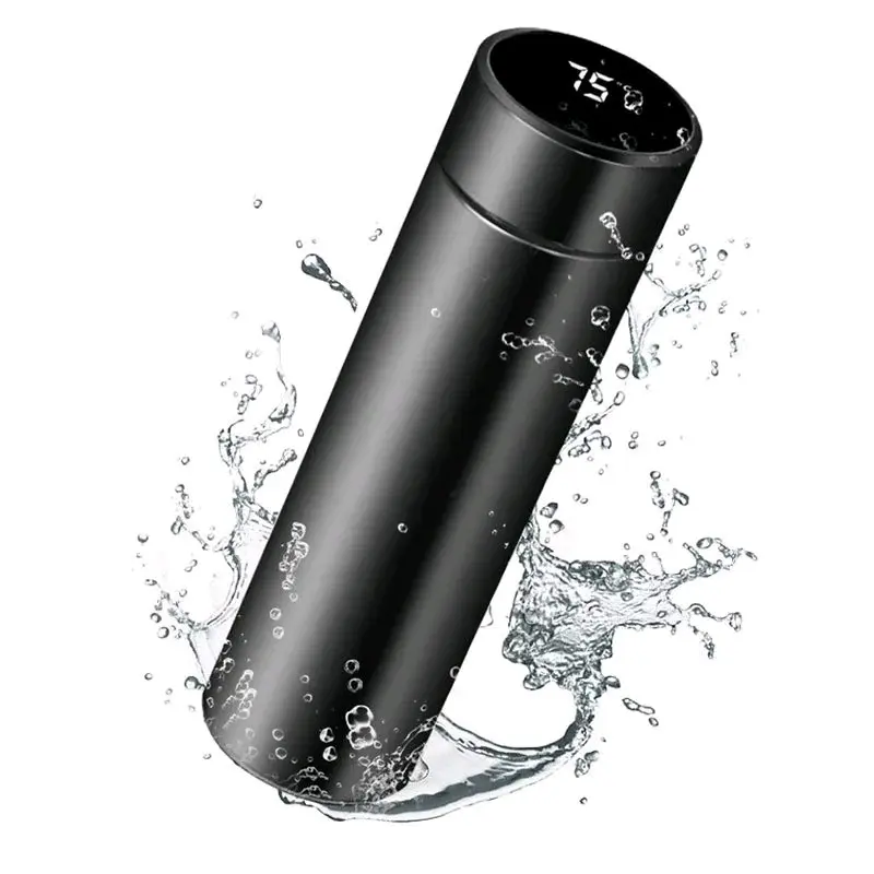 500ml insulated stainless smart thermos temperature LED smart drinkware cooling cup  Steel Tumbler Portable Water Bottles Bottled Stylish Bottles