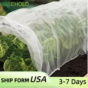 2PCS Garden Netting Pest Barrier: 6.56x9.84FT Fine Bug Netting for Garden Protection Row Cover Raised Bed Screen Mesh Greenhouse Mosquito Net, Protecting Tree Plants Vegetable Flowers Fruits