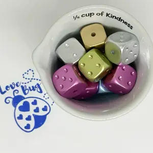 10pcs square beads perfect for pens, wristlet keychains, cup, charms, purse, charms, or any other DIY project.