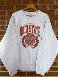 Vintage Ohio State Crewneck  Versatile T-shirts, Cozy Crewnecks, and Trendy Hoodies