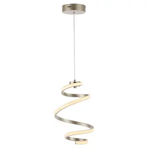 JONATHAN Y Whirl Modern Minimalist Aluminum/Iron Abstract Integrated LED Pendant