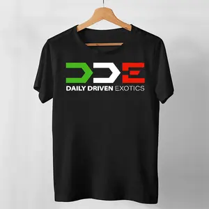 Dde Daily Driven Exotics Tshirt Classic Style Shirt For Men Women Fashionable Trending Graphic Boys Unisex Hoodie Sweatshirt Long Sleeve Tee