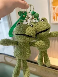 Abstract Frog Man Puppet Bag Pendant Keychain, suitable for daily wear, vacation dates, and other occasions, is also a surprising and exquisite small gift, Cute Soft Keychains
