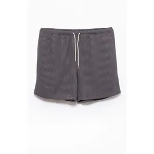 Pacsun Men's Charcoal Gray Waffle Knit Shorts