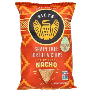 Siete Grain Free Tortilla Chips, Nacho, 5 oz (142 g)