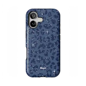 Blue Cheetah Print iPhone Case