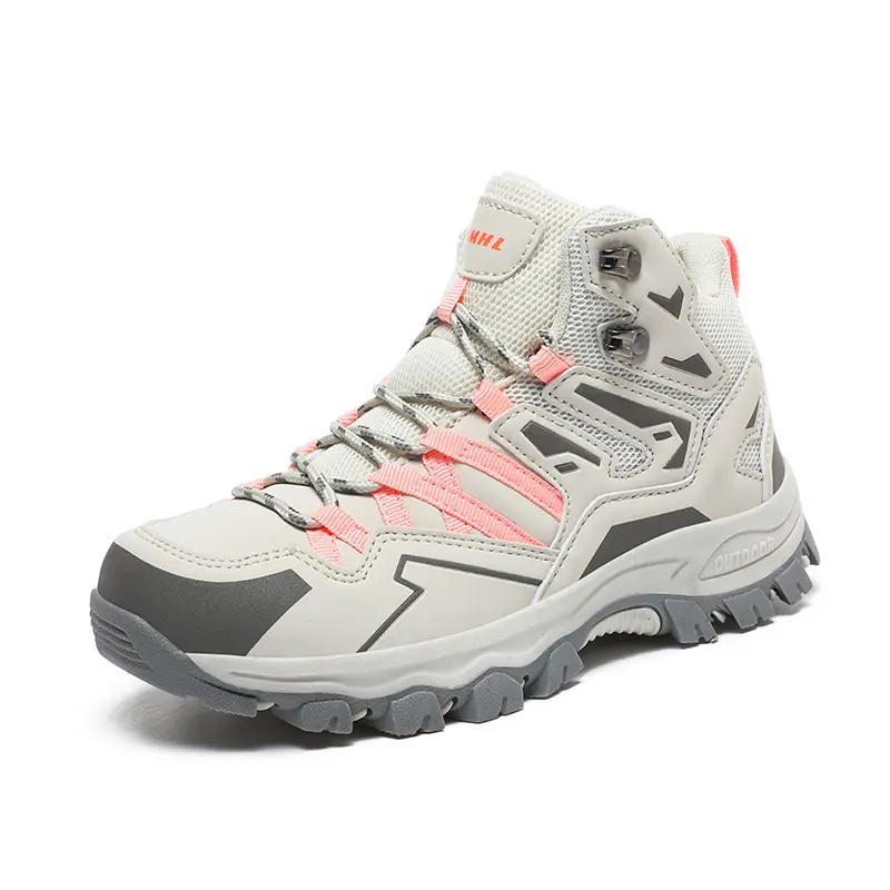 Women's High-Top Hiking Boots, Breathable Non-Slip Shock-Absorbing Durable Shoes for Mountain Climbing, Backpacking, Outdoor Adventures