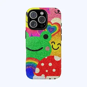 Kawaii Rainbow Frog Tough Phone Case