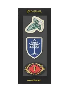 Moleskine Limited Edition The Lord of the Rings Set of 3 Collectible Embroidered Adhesive Patches