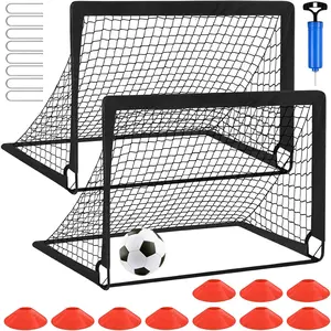 Soccer Goals for Backyard Set - 2 of 4' x 3' Portable Soccer Goal  Equipment, Pop Up  Soccer Net with Soccer Ball, Soccer Set for  and Youth Outdoor , , Play