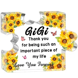 Gigi Gifts Grandma Birthday Gifts From Grandkids Acrylic Plaque  Gigi Gift For Grandmas Mothers Day Christmas Gift Decor For Grandmother Gigi Desk Shelf Home Decoration Ideas