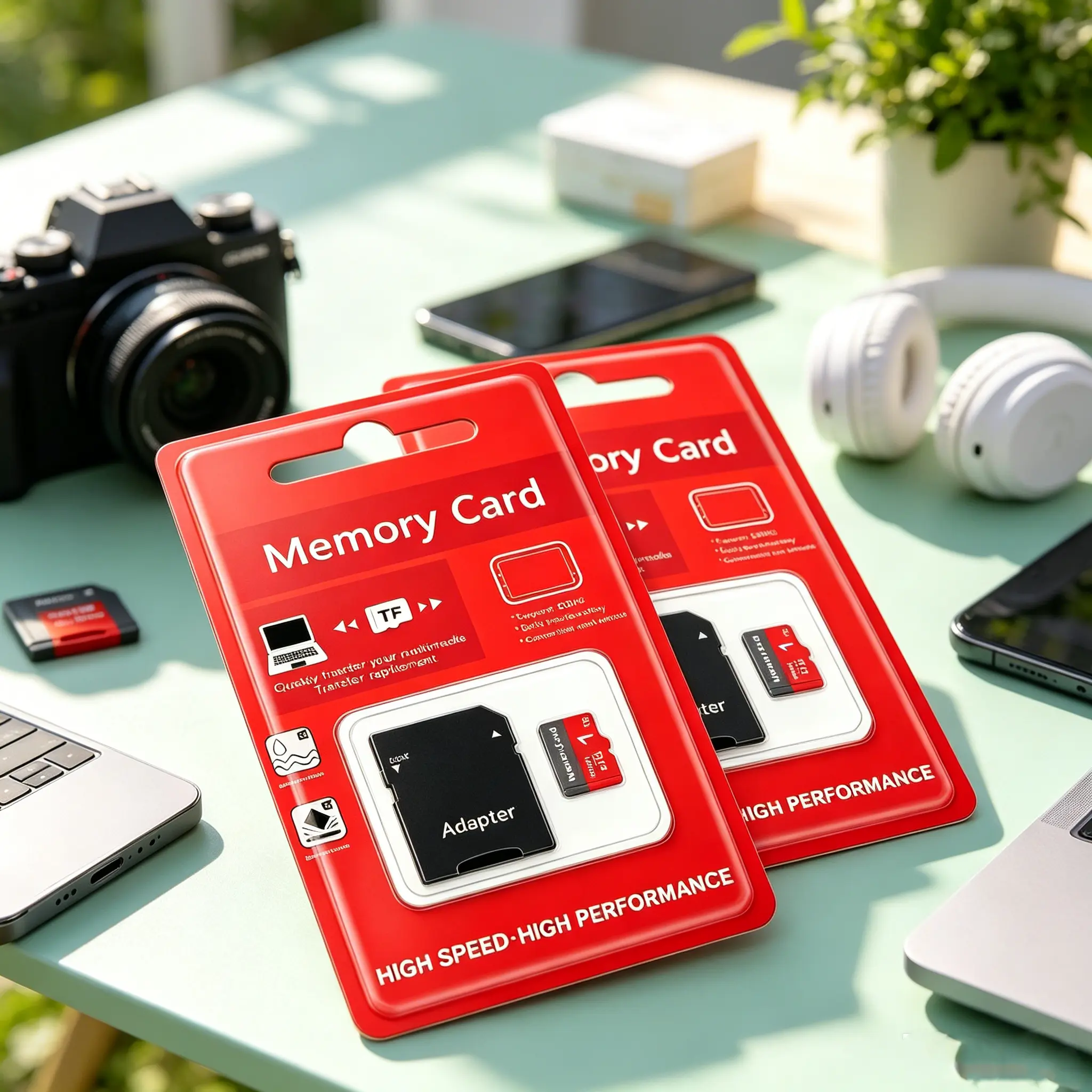 2 Pack × 1TB Microsdxc Card, sd memory card, micro tf Sd Cards, sd card, micro sd card, durable with adapter. Works for car Bluetooth gear, kids learning devices, PC, mobile phones, dashcams and surveillance cameras to store all kinds of data