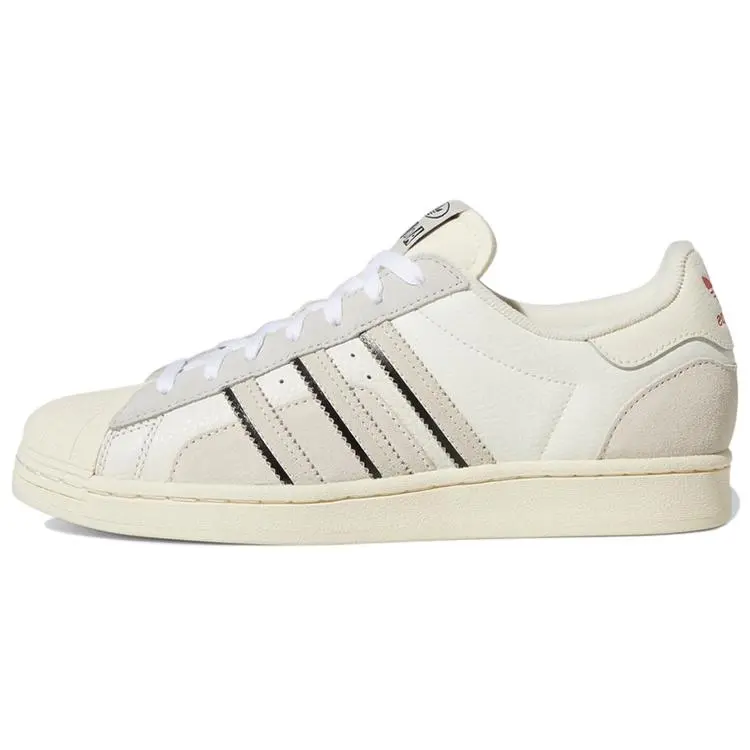 Men's Adidas Superstar Lace-Up Casual Trainers - White Aluminium Colorway, 3 Stripes Design, Daily Shoes for Casual Wear, Three Stripes, Laces Casual Trainers