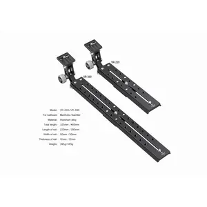 Leofoto VR-220 / VR-380 Long Lens Support for Manfrotto/ Sachtler Tripod Head