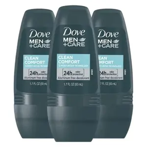Dove Men Clean Comfort Deodorant Roll On 50 ml, Pack of 6