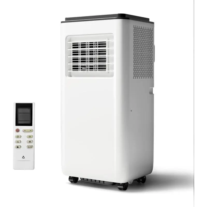 Gaomon 4-In-1 Portable Air Conditioner - 8000 BTU Cooling, R32 Refrigerant, Dehumidifier, Fan, Silent Mode, 54dB Quiet, Easy Mobility, Smart Remote Control, Timer, Advanced Filtration, LED Digital Panel, Detailed Instructions for Home & Office, Black Top,