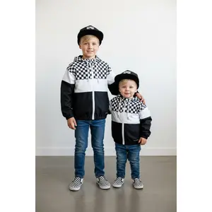 Newport Windbreaker - Baby Toddler Kid Jacket - Checkered Print