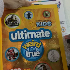 Used Copy National Geographic Kids Ultimate Weird But True Hardcover Book - English, 1,000 Facts, Amazing Wacky Humor, Secret Revealed - School & Educational Office Stationery Supply, Colorful Illustrations