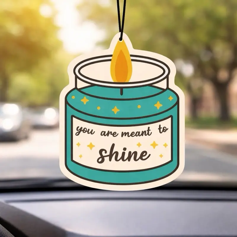 Candle Car Air Freshener - Long Lasting Car Scent for Freshness & Style