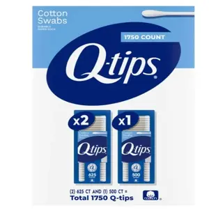 Q-Tips Cotton Swabs For Hygiene and Beauty Care Original Cotton Swab Made With 100% Cotton 1750 Count