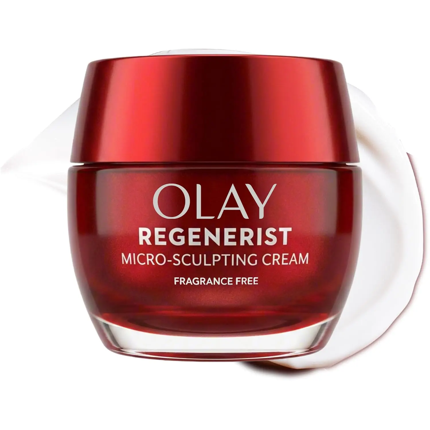 Olay Face Moisturizer, Regenerist Micro-Sculpting Cream for Women, Fragrance-Free - Anti-Aging, Anti-Wrinkle, Firming Skin Care - Triple Collagen Cream, Peptide, Hyaluronic Acid, Niacinamide, 1.7oz
