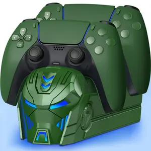 ESYWEN PS5 Controller Charger Station for Playstation 5, Beboncool PS5 Accessories, 1 Count Green