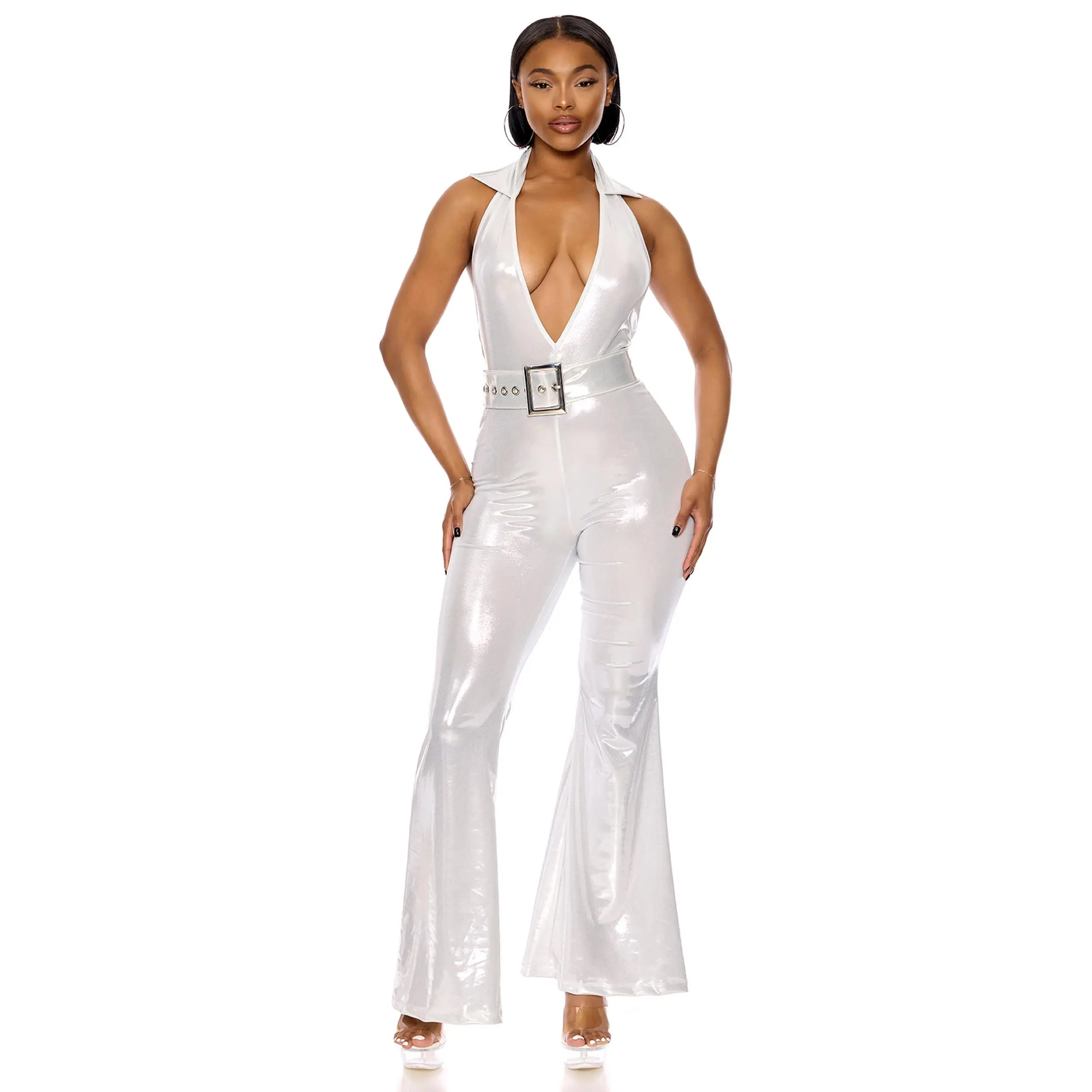 Disco Fever Bellbottom Catsuit Costume
