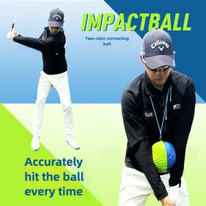 2026 Hot Selling Golf Connecting Ball Contrasting Impact Ball Trainer, specifically designed for swing and push rod practice,gym stuff helps you accurately control the ball and swing. golf accessories golf gifts for him yee yee life target ball