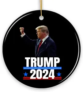 Donald Trump Presidential Candidate 2024 Ornament, Gift for Determined Leadership