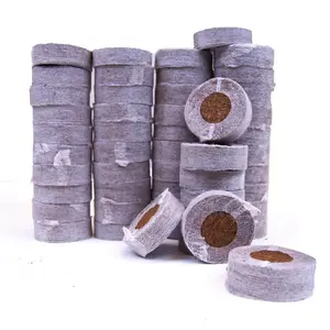 Coco Coir Seed Starter Plugs, Sustainable, Expandable Coco Discs 50mm/1.96 in. (50-Pack)