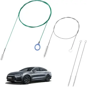 4 count Auto Sunroof Drain Cleaning Tools, 118/59 Inch Flexible Drain Brush Long Pipe Cleaners, Tube Cleaning Brush Slim Drain Dredging Tool for , Refrigerator, Sewer and Other Drain Holes