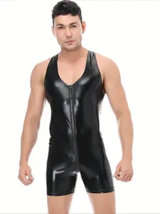 Men's Stage Performance Costume, European and American Style Jumpsuit, Ideal for Bars and Shows, Trendy Men's Clothing for Performers