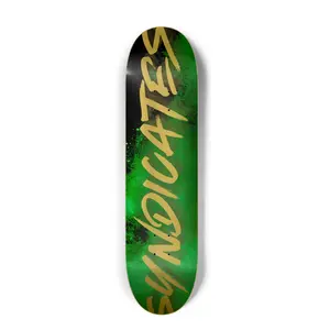 SK8 Syndicates “Emerald Gold” Deck  8.25